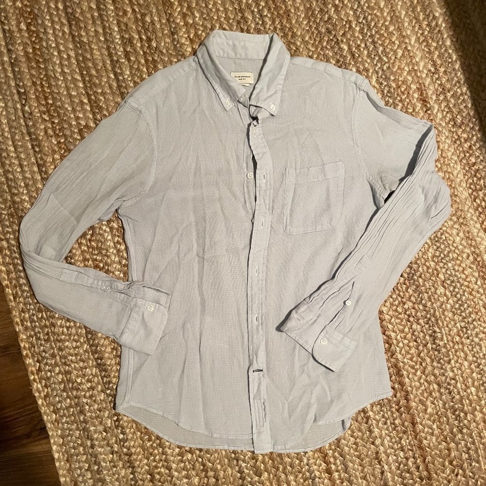 Club Monaco Slim Fit Linen Button Down